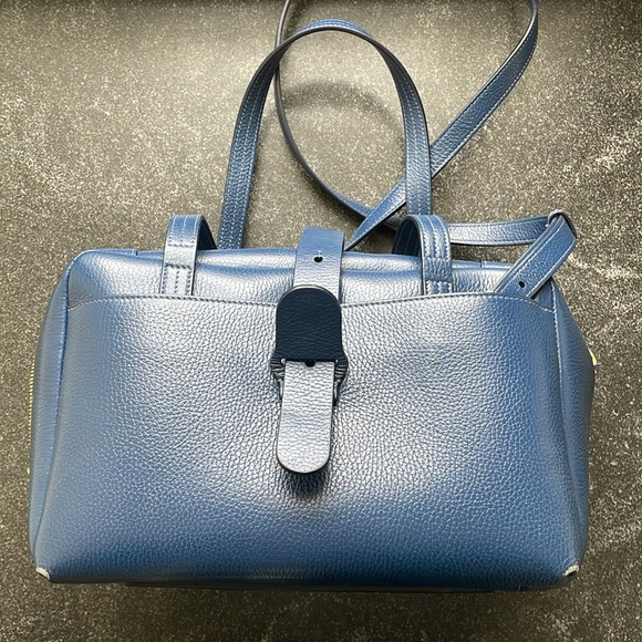 Senreve Doctor Bag in Dark Blue Italian Leather - Picture 4 of 16